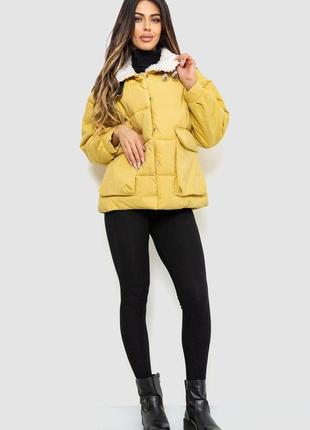 Куртка женская демисезонная, цвет темно-желтый, 235r9152 фото
