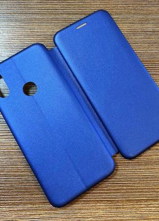 Чехол-книжка на телефон xiaomi redmi note 7 синего цвета3 фото