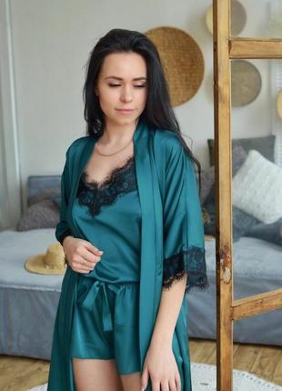 Женская шелковая пижама
