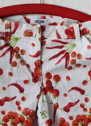 Укорочені брюки з перцями moschino3 фото