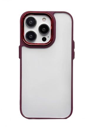 New skin clear case  —  iphone 14 pro — red