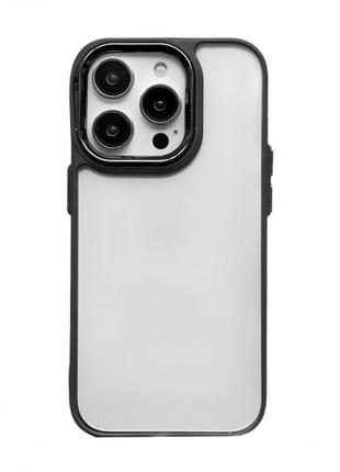 New skin clear case  —  iphone 14 plus — black