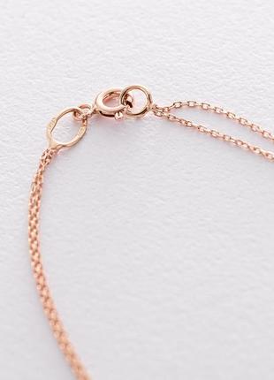 Золотой браслет "сердечко" б02922