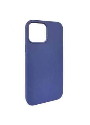 Leather case with magsafe no logo  — iphone 12 ; 12 pro  — indigo blue