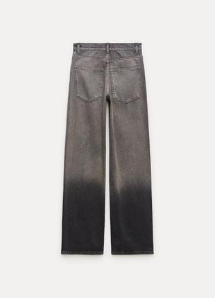 Прямые джинсы full-length high-waist от zara 
в наличии ✅9 фото