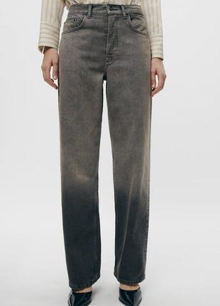 Прямые джинсы full-length high-waist от zara 
в наличии ✅4 фото