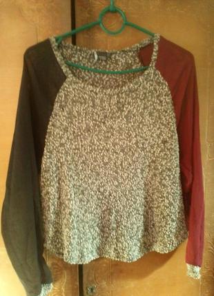 Кофта/блуза з рукавами шифоновими