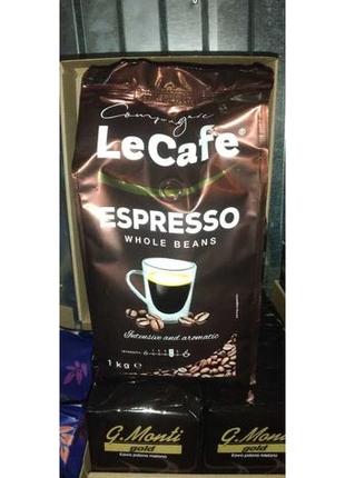 Кофе в зернах espresso lecafe, 1кг