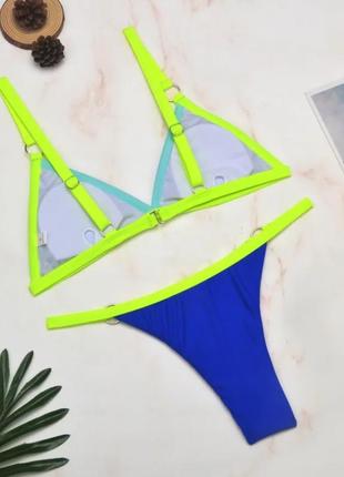 Красивий купальник трикутники, плавки бразиліана3 фото