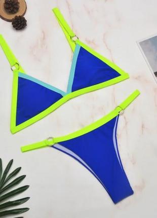 Красивий купальник трикутники, плавки бразиліана2 фото