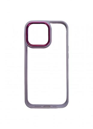 New skin clear case  —  iphone 14 plus — lilac
