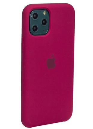Original silicone case hc — iphone 11 pro — rose red (36)