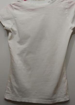 Женская белая брендовая футболка vans2 фото
