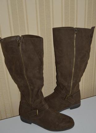 Чоботи на широку об"ємну халяву justeab р. 42 9 43, чоботи2 фото