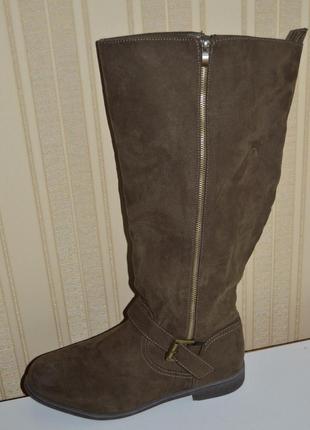 Чоботи на широку об"ємну халяву justeab р. 42 9 43, чоботи4 фото