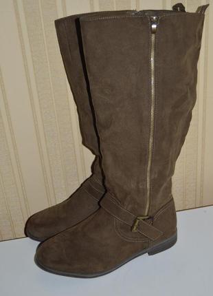 Чоботи на широку об"ємну халяву justeab р. 42 9 43, чоботи5 фото
