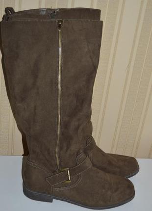Чоботи на широку об"ємну халяву justeab р. 42 9 43, чоботи7 фото