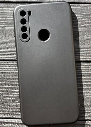 Силиконовый чехол для xiaomi redmi note 8 чёрный soft silicone case full (бампер)