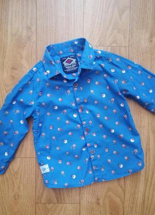 Рубашка next на 12-18 мес, 1-1,5 года