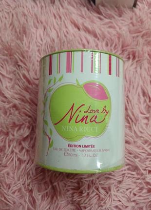 Жіноча парфумована вода nina ricci love by 50ml (лиц.)