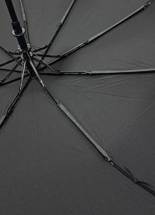 Мужской зонт полуавтомат с деревянной ручкой #034075