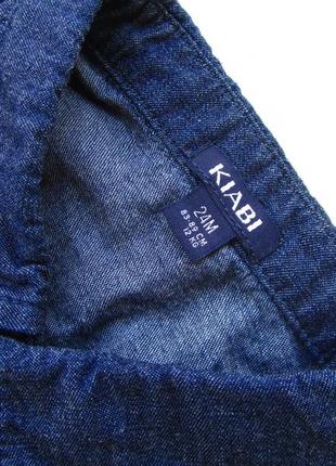 Стильная джинсовая рубашка с коротким рукавом kiabi2 фото