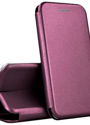 Чохол книжка для samsung a51 a515 бордовий