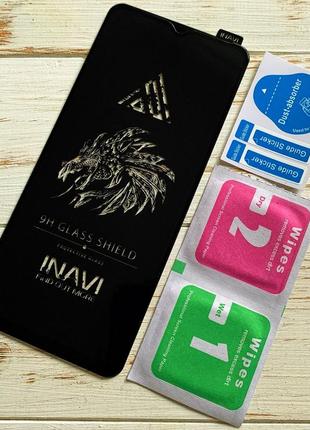 Защитное стекло для samsung a03 (a035) inavi чёрное