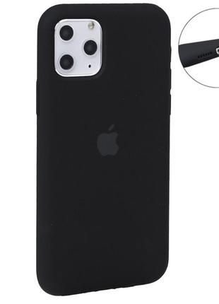 Чехол original silicone case full size — iphone 11 pro — black (18)