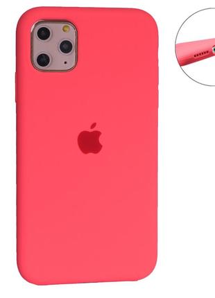 Original silicone case full size — iphone 11 pro — hot pink (29)