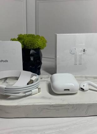 Airpods 2  (оригінальний мікрофон) білий