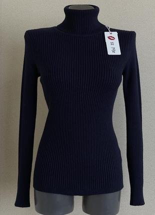 Базовий,теплий,товстий жіночний гольф,облягаючий светр,з кашеміром1 фото