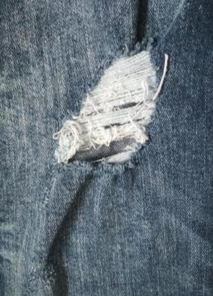 Классные стрейчевые джинсы с потертостями  livergy, р. 486 фото