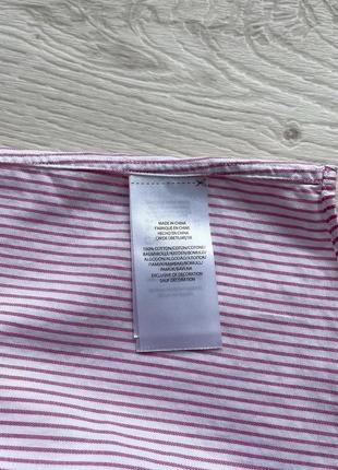 Класична сорочка ralph lauren slim fit poplin striped shirt pink/white10 фото