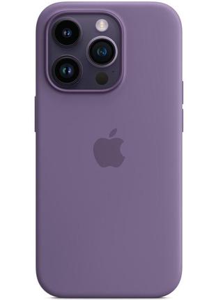 Матовый силиконовый чехол на iphone 14 pro фиолетовый / матовый силиконовый чехол на айфон 14 про