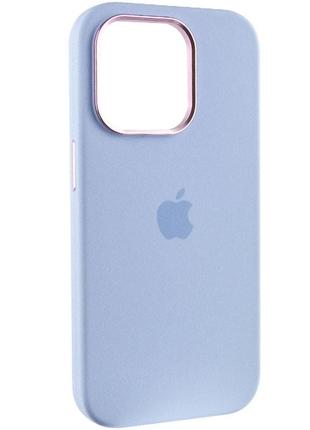 Противоударный матовый чехол на iphone 13 pro голубой / противоударный матовый чехол на айфон 13 про