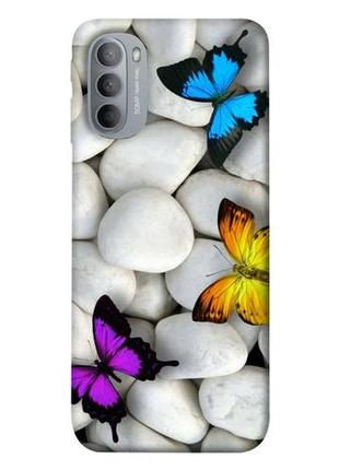 Чехол с принтом на моторола мото джи 31 butterflies / чехол с принтом на motorola moto g31