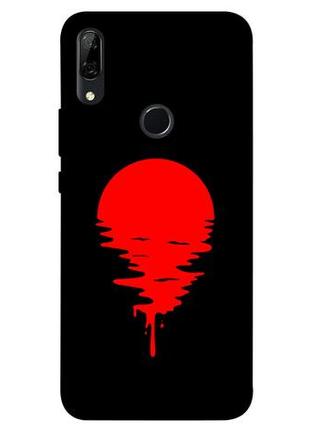 Чохол із принтом на хуавей п смарт з red moon / чохол із принтом на huawei p smart z