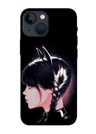 Чехол с принтом на айфон 13 мини wednesday art style 6 / чехол с принтом на iphone 13 mini