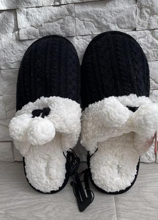 Теплые домашние тапочки