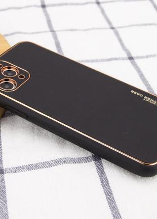 Фактурный кожаный чехол на iphone 11 pro max черный / фактурный кожаный чехол на айфон 11 про макс2 фото