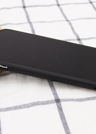 Фактурный кожаный чехол на iphone 11 pro max черный / фактурный кожаный чехол на айфон 11 про макс4 фото