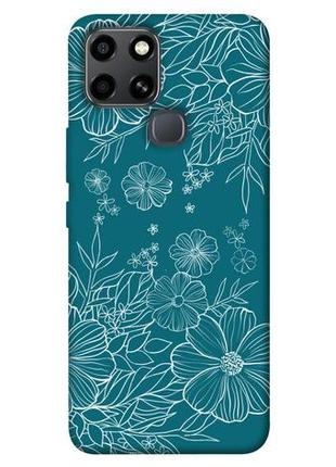 Чехол с принтом на инфиникс смарт 6 botanical illustration / чехол с принтом на infinix smart 6