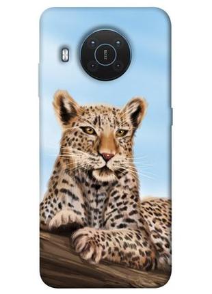 Чохол із принтом на нокія ікс 10 / нокія ікс 20 proud leopard / чохол із принтом на nokia x10 / nokia x20