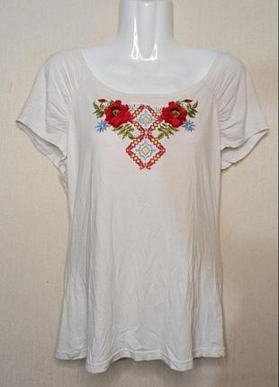 🌸🕊️🌿 ... футболка женская вышиванка р.42/44 ... 🌿🕊️🌸