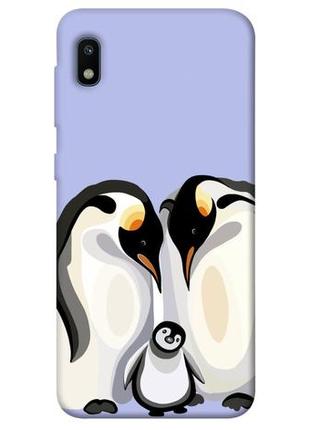 Чехол с принтом на самсунг галакси а10 penguin family / чехол с принтом на samsung galaxy a10