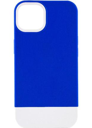 Матовый чехол на iphone 11 pro max (6.5 дюйм) / айфон 11 про макс (6.5 дюйм) navy blue / white