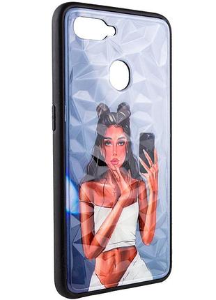 Чохол на oppo a5s / oppo a12 чорний in білий / чохол на оппо а5с / оппо а12