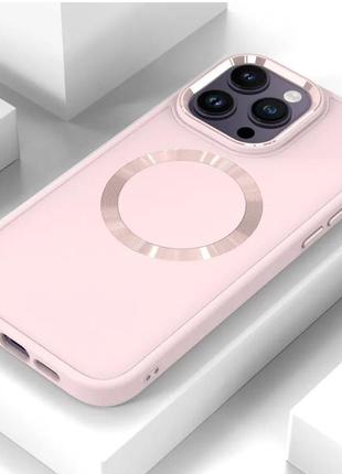 Гладкий чохол на iphone 13 pro рожевий / гладкий чохол на айфон 132 фото