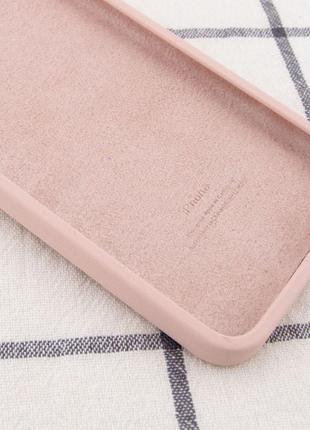 Матовый силиконовый чехол с защитой на камеру на iphone 6 / iphone 6s / айфон 6 / айфон 6с розовый / pink sand3 фото